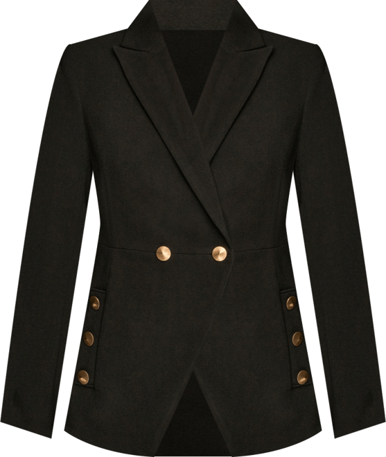 Women's Long Sleeve Double Breasted Blazer