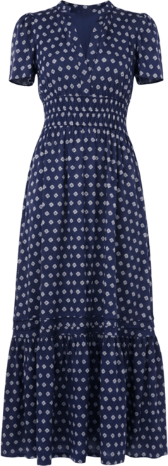 Women's V-Neck Short Sleeve Maxi Dress