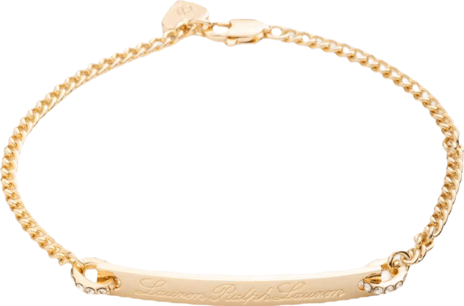 Glass Stone Crystal Logo Flex Bracelet