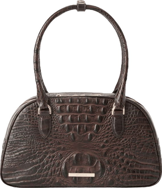 Angie Alden Road Leather Medium Satchel Bag