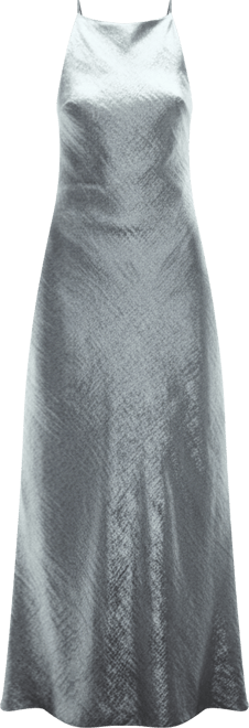 Women's Metallic Open Back Dress