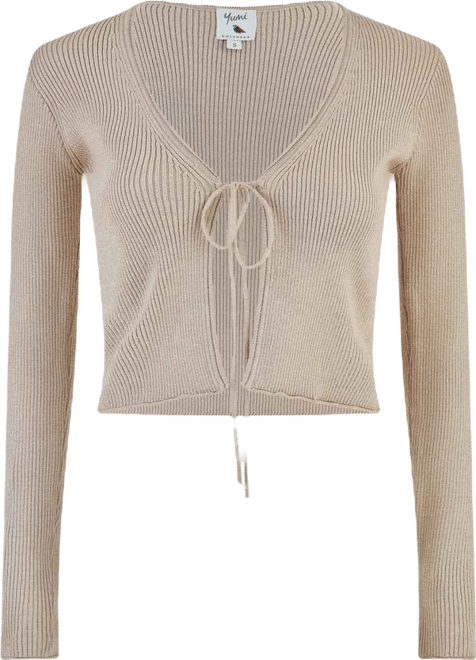 Women's Metallic Rib Knit Bolero