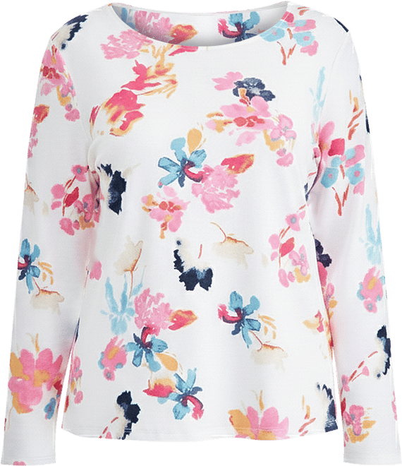 Plus Size Scoop-Neck Long-Sleeve Knit Top, Macy's Exclusive