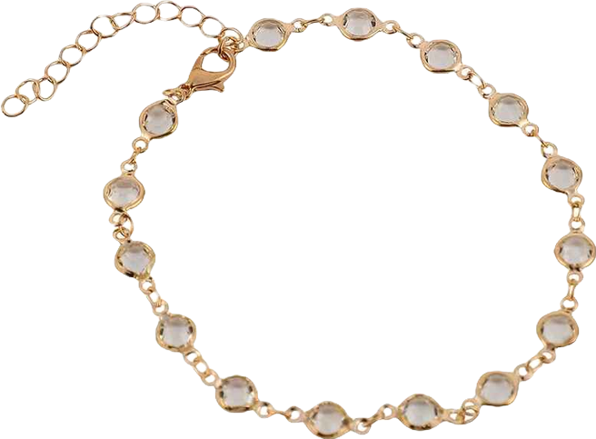 Women's The Cristal-Link Chain Anklet