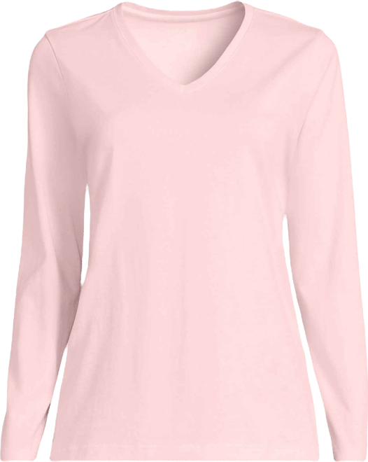 Women's Supima Cotton Long Sleeve V-Neck T-Shirt