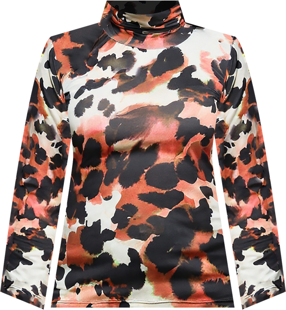 Plus Size Long Sleeve Turtleneck Top