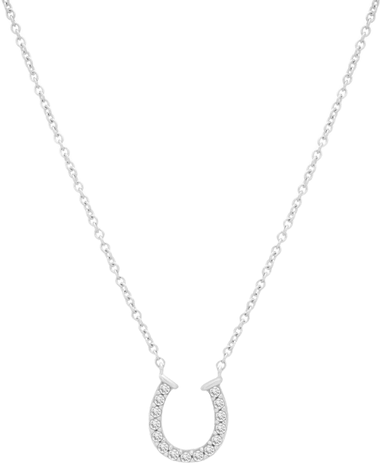 Diamond Necklace (1/10 ct. t.w.) in 10K White Gold