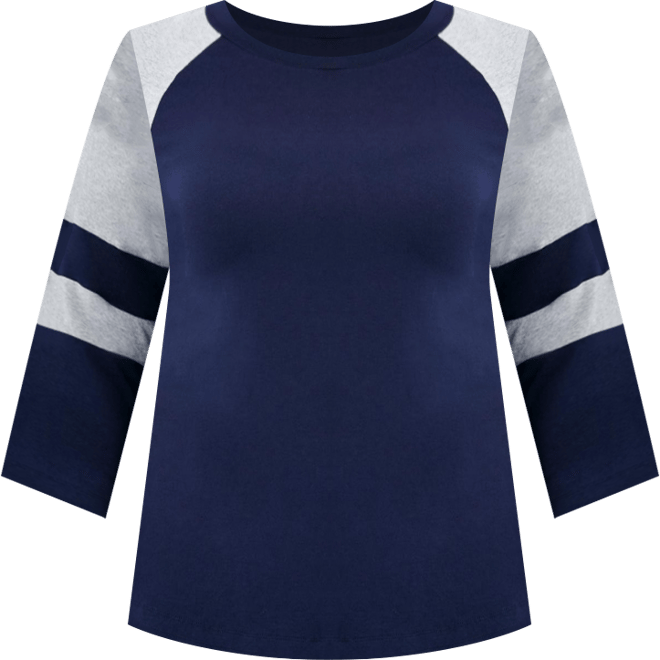 Women's Splice Sleeve Color Top