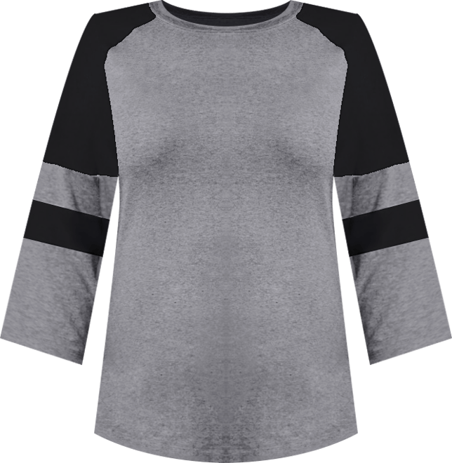 Women's Splice Sleeve Color Top