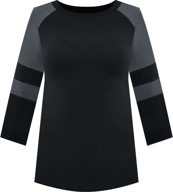 Women's Splice Sleeve Color Top