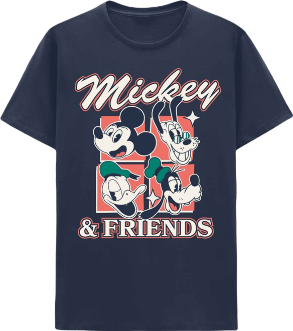 Men's Mickey and Friends Crewneck T-Shirt