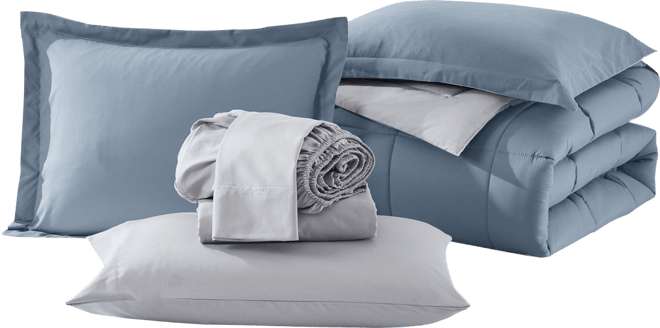 Luxury Soft Reversible 7-Pc. Comforter Set, Queen