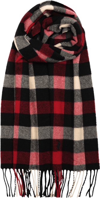 Men's Woolen Plaid Scarf