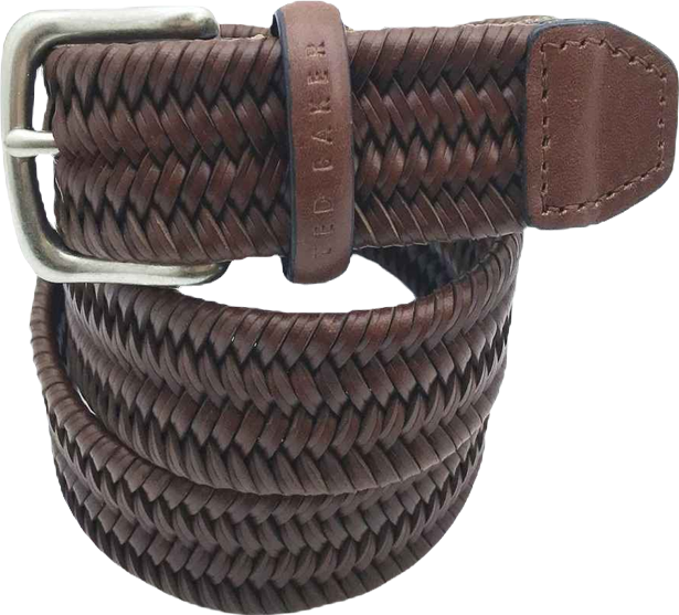 Men's Dress Braided Leather Belt