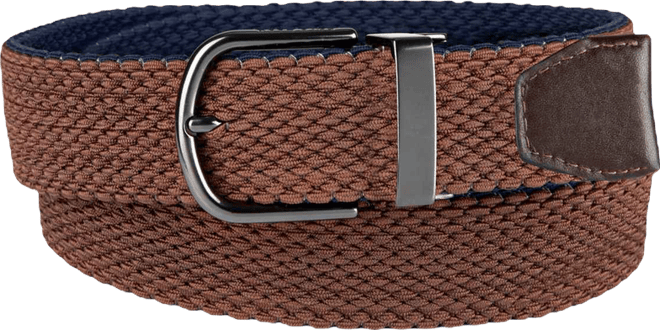 Men's Two-in-One Reversible Braided Stretch Belt