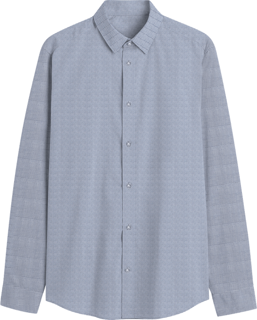Men's Solid Slim-Fit Dress Shirt