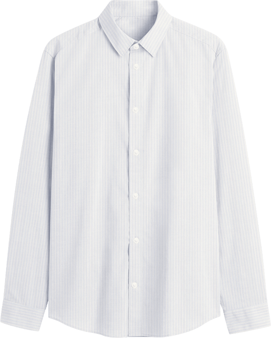 Men's Solid Slim-Fit Dress Shirt