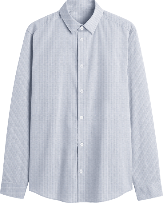 Men's Solid Slim-Fit Dress Shirt