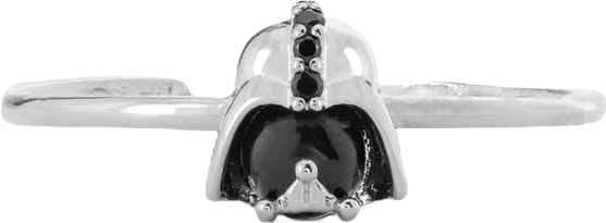 Crystal Star Wars Darth Vader Gold Plated Adjustable Rings