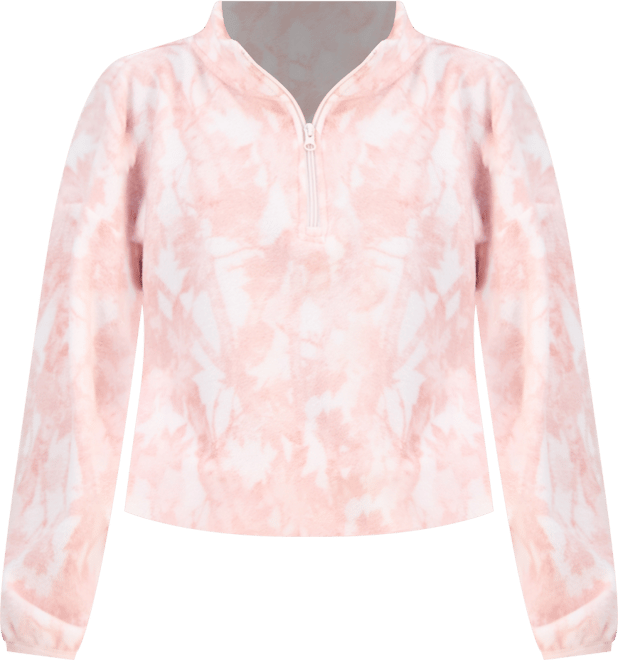 Juniors' Polar Fleece Quarter-Zip Sweatshirt