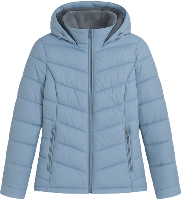 Women's Stand Collar Lined Puffer Jacket