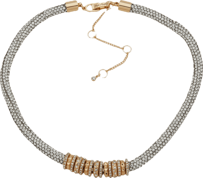 Gold-Tone Extender Chain Collar Necklace
