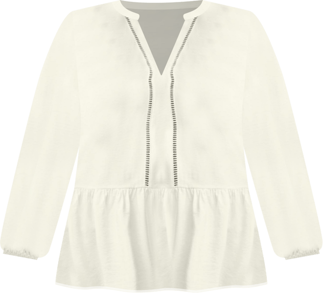 Women's V-Neck Peplum Tunic