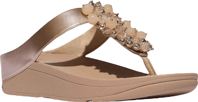 Women's Fino Bauble-Bead Toe-Post Sandals