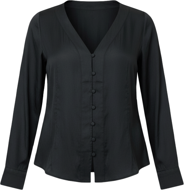 Plus Size Long Sleeve Blouse