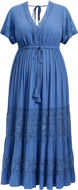 Women's Raven Lace Maxi Dress