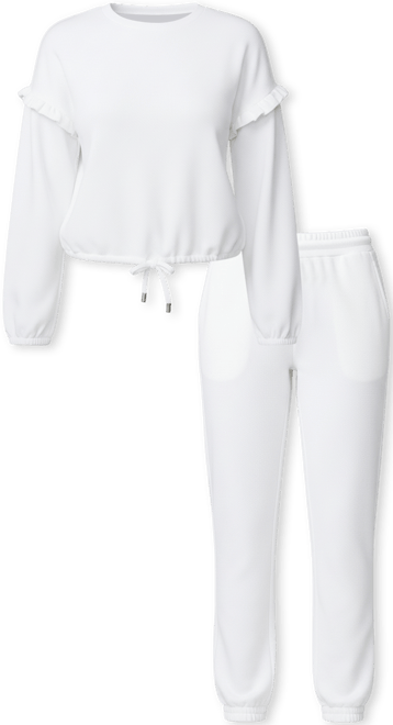 Women's Bubble Hem Jogger Set