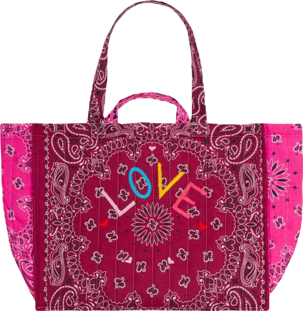 Call it By Your Name Maxi Cabas Quilted Bandana Tote | Bloomingdale's