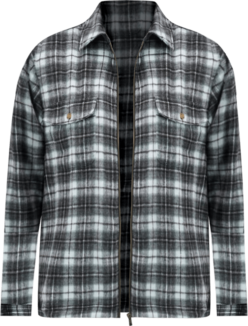 Men's Big & Tall Brawny Zip Up Shirt Jacket