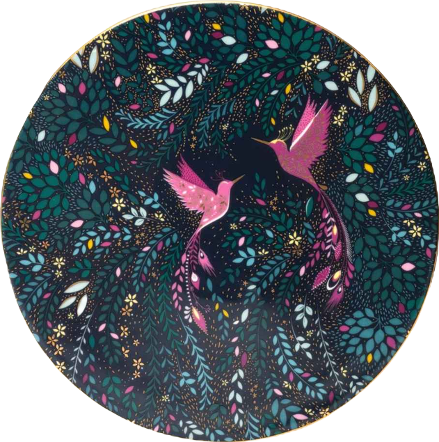 Sara Miller India Hummingbird Serving Plate
