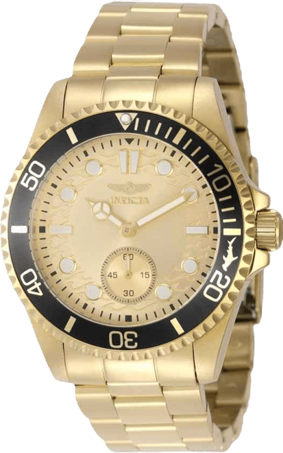 Men's 49428 Pro Diver Quartz VD78 Gold Dial Watch