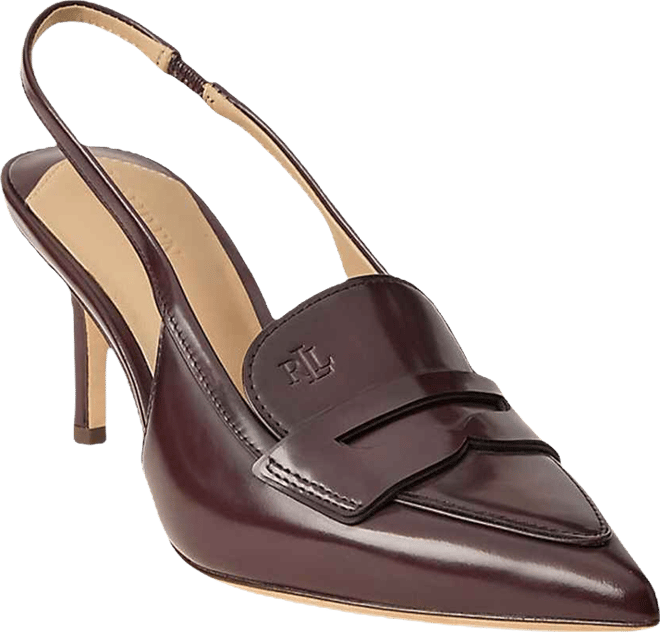 Women's Khloe Leather Slingback Loafer Pump