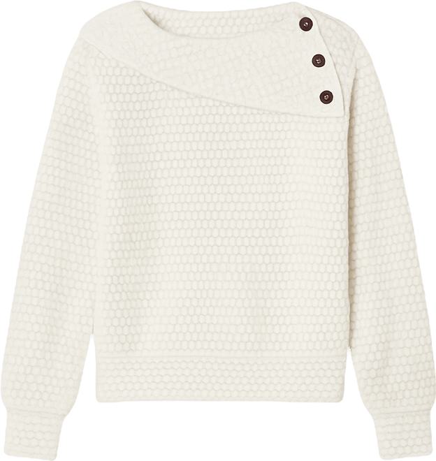 Juniors' Mohair Banded Long-Sleeve Top