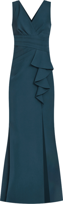 Women's Pleated Ruffle Dress