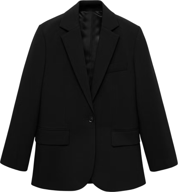 Women's Flap Pockets Straight Blazer
