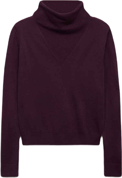 Women's Draped Neck Knitted Sweater