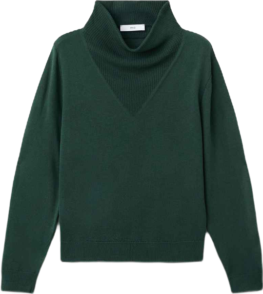 Women's Draped Neck Knitted Sweater