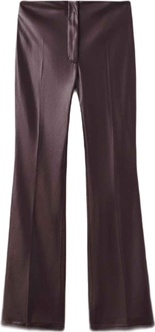 Women's Leather-Effect Slim-Fit Pants