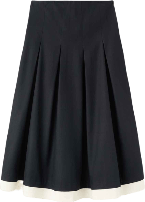 Women's Combined Pleated Skirt