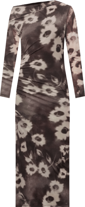 Women's Asymmetrical Floral Print Dress