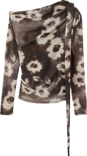 Women's Floral Scarf T-Shirt