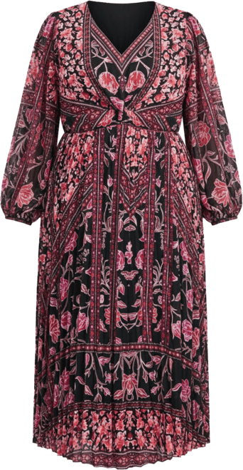 Women's Harmony Twist Front Pleated Dress