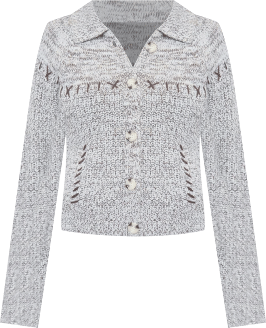 Women's Parker Marled Collared Cardigan