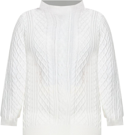 Women's Mock Neck Cable Sweater