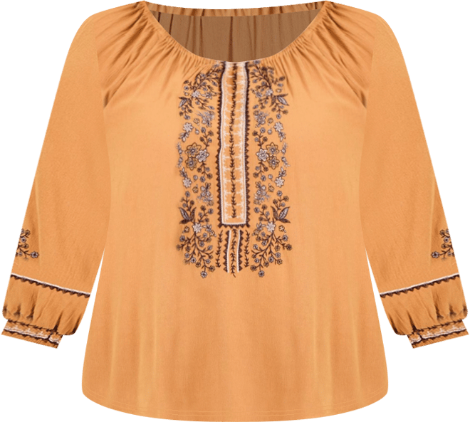 Women's Anna Embroidery Detail Top