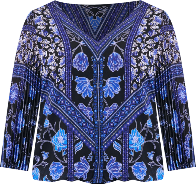 Women's Harmony Pleat Sleeve Top